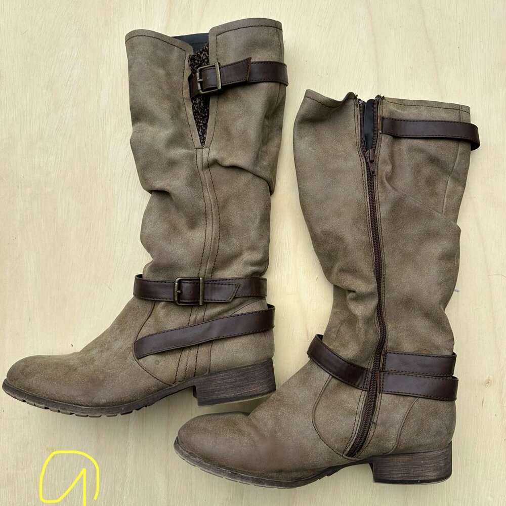 Tan Suede Boots